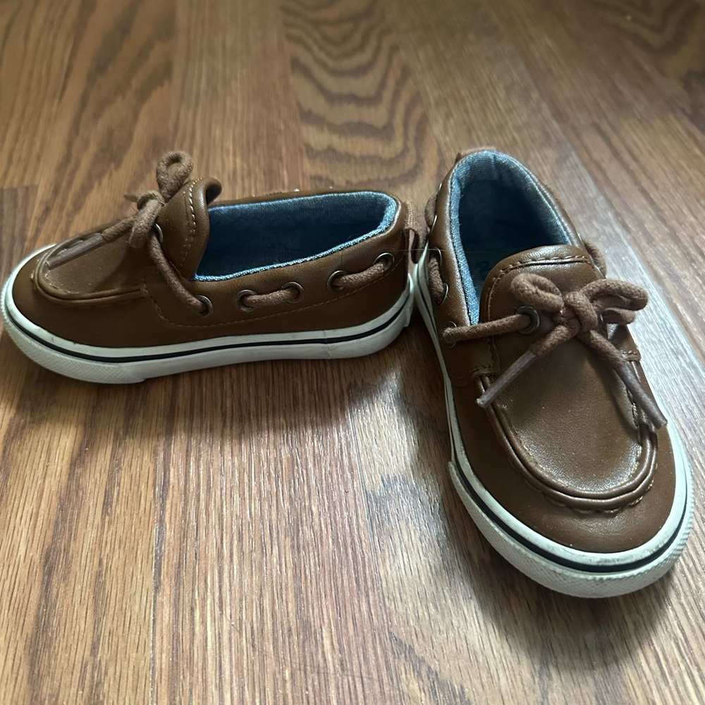 Brown Kids Boat Shoes